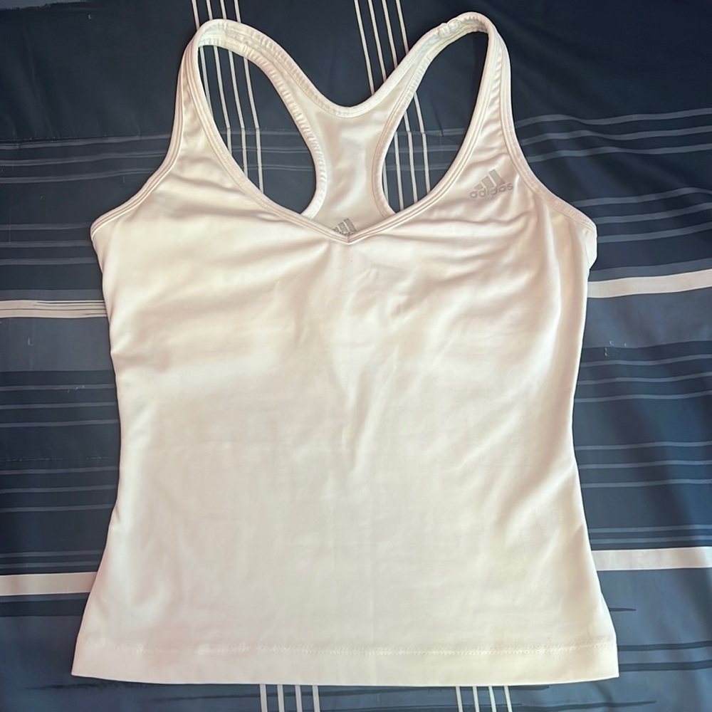 Women’s Adidas White Climacool Tank Top